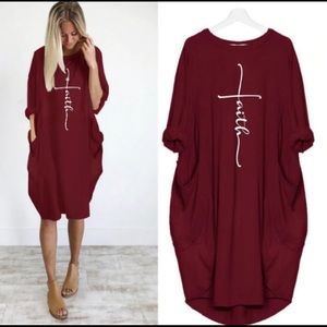 Olive Green T-Shirt Dress